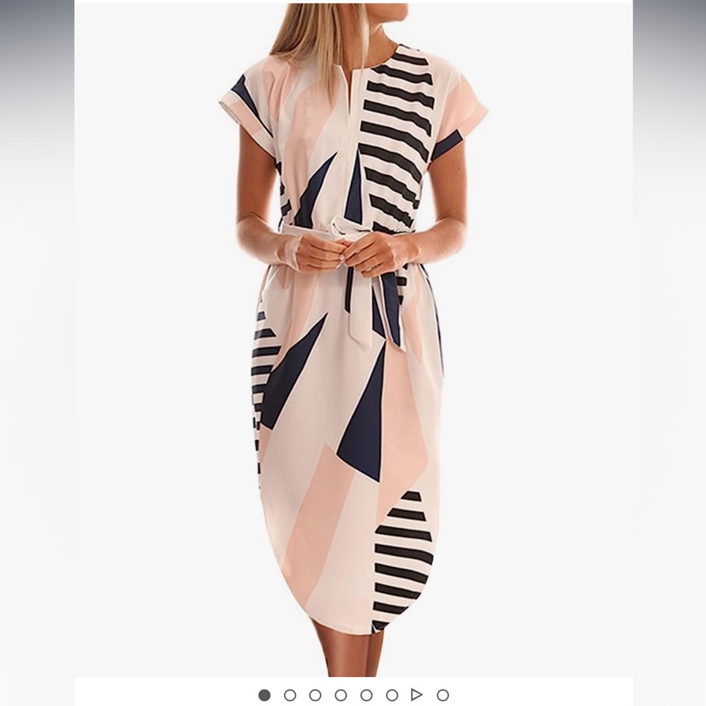 NWT stretchy dress for day out or office.